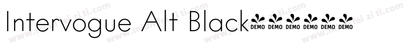 Intervogue Alt Black字体转换